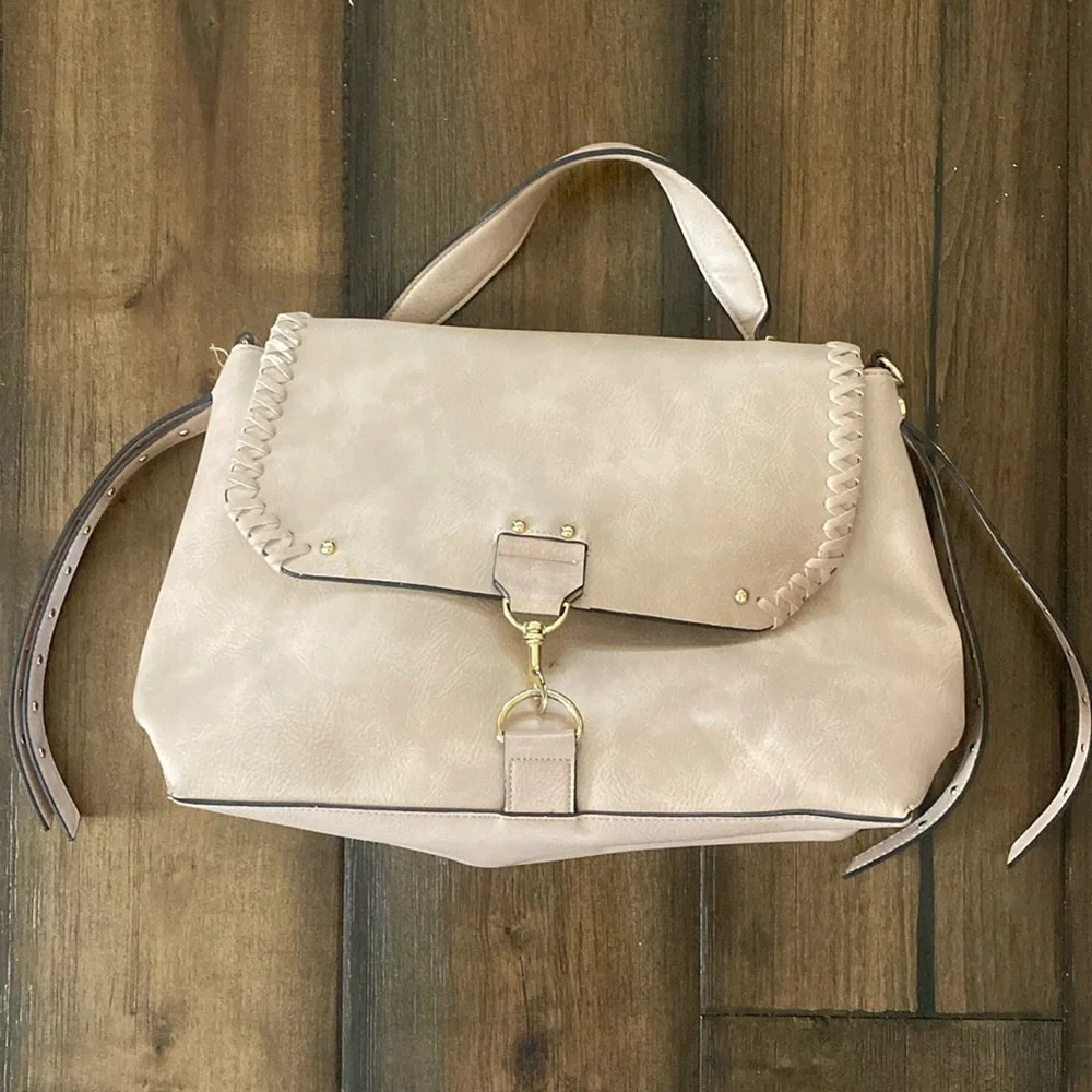 Steve Madden nude hand bag satchel purse bag